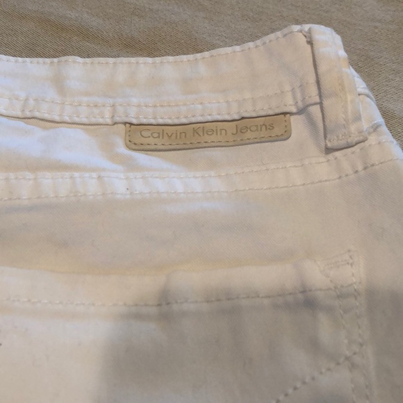 CAlvin Klein Capri white stretch cotton size 8 - Picture 6 of 8